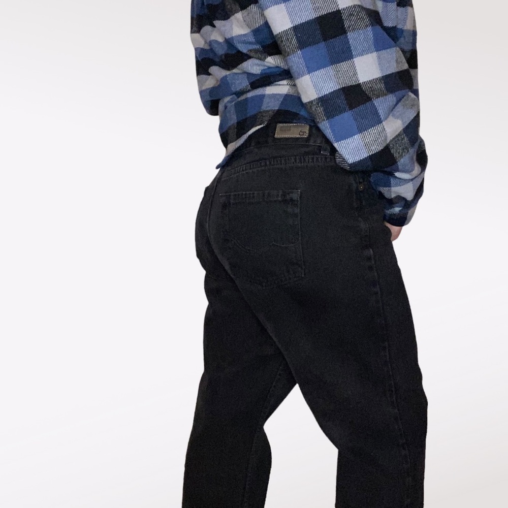 Vintage Straight Leg Black Jeans